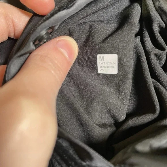 Women's Lululemon Stretch Satin Flocked Jacket Black Size Small